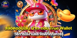 สล็อตออนไลน์ ฝาก-ถอน True Wallet วิธีการใช้งานและข้อดีที่คุณควรรู้